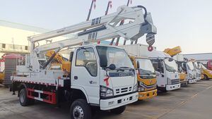 五十铃4&times;4伸缩式高空作业平台车，现货供应