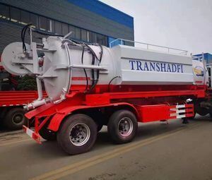 中国工厂销售25立方米半挂式真空罐车、真空吸污车、污水运输车、清洗吸污车