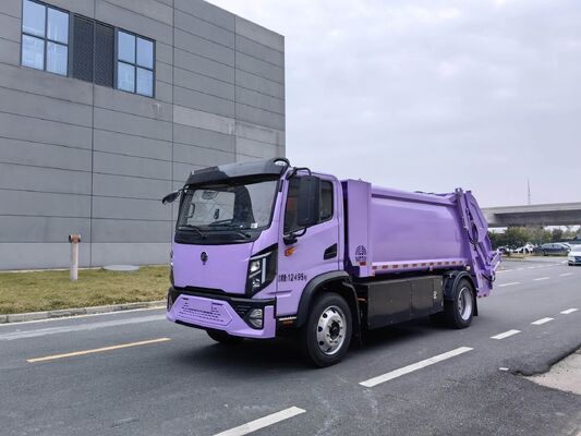 8立方米纯电动新能源后装桶式压缩垃圾车