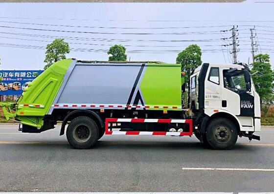 重型中国解放牌6-18立方米垃圾收集车
