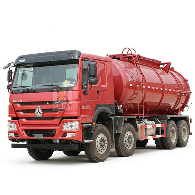 低价促销豪沃18立方米污水吸污车 6&times;4真空吸污车价格 中国吸污车厂家