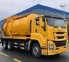 五十铃Giga 6&times;4驱动真空吸污车，18000升下水道清洗车。