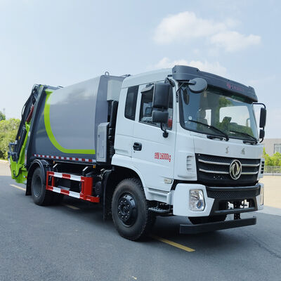 东风12立方米垃圾压缩车，适用于工业及城市垃圾清运服务