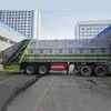 40立方米垃圾中转站、压缩式垃圾车、双轴半挂式垃圾车