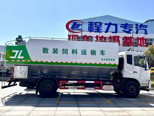 东风大容量多利卡8&times;4型16立方米散装饲料运输车