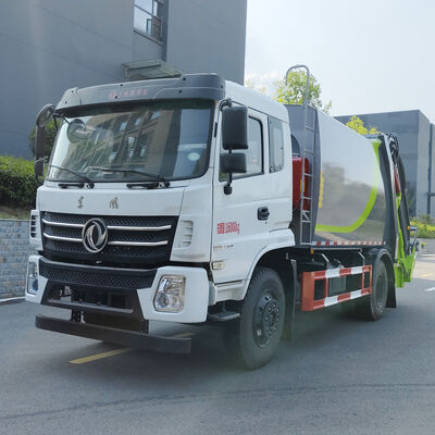 东风12立方米垃圾压缩车，适用于工业及城市垃圾清运服务
